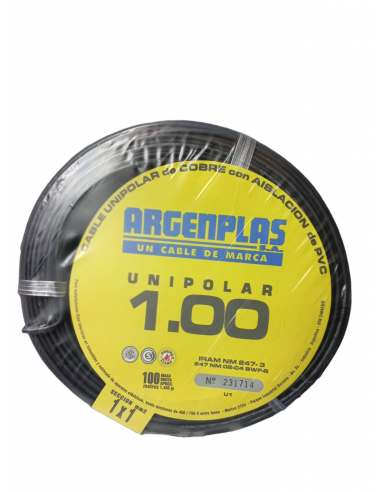 Argenplas U1ne Mts. Cable 1 X 1.00...